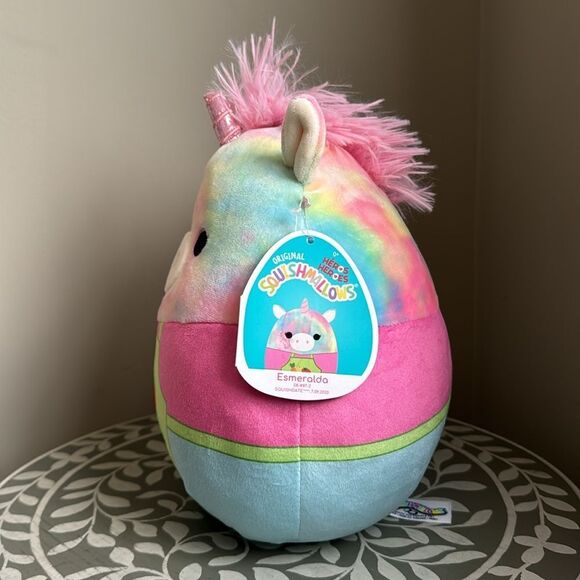 Squishmallow Grocery Clerk Esmeralda the Unicorn 8” UltraSoft Stuffed Plush NWT - Picture 3 of 10